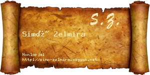 Simó Zelmira névjegykártya